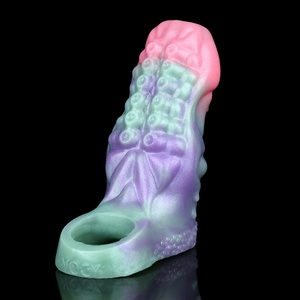 YOCY Open Ended Tentacle Sleeve Penis Cover Cock <b>Ring</b> Sleeve Delay Ejaculation Cock Sheath Condom Dick Cover for <b>Couples</b> Sex Toy - Product Image 5