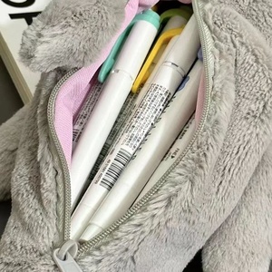 Nouvelle trousse à crayons créative et mignonne en forme de petit animal, sac de rangement amusant en peluche tortue 31cm-50cm - Product Image 4