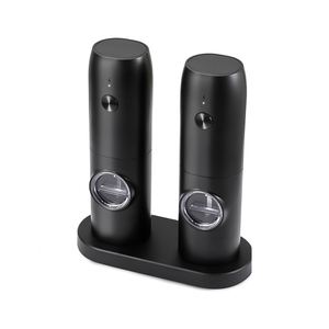Adjustable Coarseness Stainless Steel Eco-Friendly Dishwasher Safe Manual Salt and <b>Pepper</b> <b>Grinder</b> Mill Set with LED Light - Product Image 4
