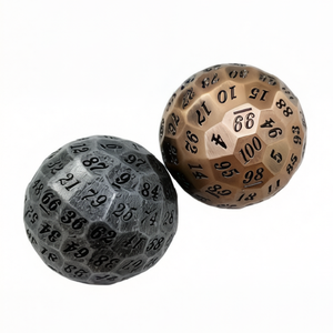Nuevo Dado Esférico D100 de Metal Antiguo Personalizado 2026 con 100 Caras para <span class=keywords><strong>Dungeons</strong></span> and Dragons - Product Image 5