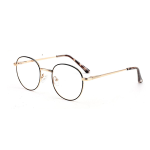 男女兼用カスタマイズされたロゴ金属光学眼鏡固体アセテート寺院おしゃれな女性の眼鏡ステンレス鋼ワイヤー合金 - Product Image 3