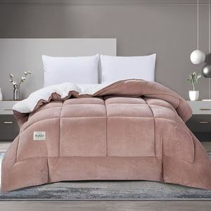 100% Polyester Modernes Mikrofaser-Lammvlies-Bettdecken-Set - Product Image 4