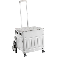 Chariot de transport pliable d'extérieur pour outils, bagages, courses et camping