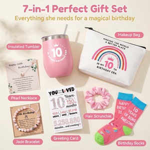 Coffret Cadeau Lunaire pour Filles - 10ème Anniversaire - Gobelet, Bijoux, Chaussettes - Boîte Cadeau pour Fille de 10 Ans - Cadeau d'Anniversaire - Product Image 2