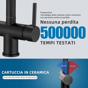 <span class=keywords><strong>Rubinetto</strong></span> da <span class=keywords><strong>Cucina</strong></span> a 3 Vie, 360° °   <span class=keywords><strong>Rubinetto</strong></span> Miscelatore Girevole, <span class=keywords><strong>Rubinetto</strong></span> da <span class=keywords><strong>Cucina</strong></span> con Beccuccio Flessibile, per Acqua Fredda e Calda con <span class=keywords><strong>Filtro</strong></span> - Product Image 4