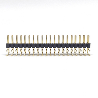 Conector de Cabezal de Pines de Doble Fila de 2.0 mm para PCB, Placa a Placa, Chapado en Níquel y Oro, Material PBT+Latón