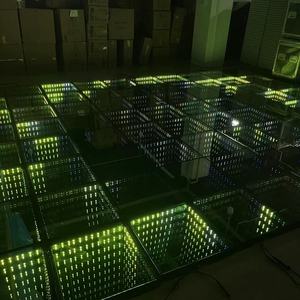 Bán buôn xách tay đám cưới sàn nhảy Đảng 3D Infinity Gương <span class=keywords><strong>Led</strong></span> sàn nhảy sân khấu Starlit sàn nhảy đám cưới - Product Image 4