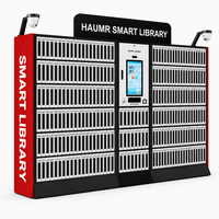 Armoire à livres intelligente HAUMR avec RFID, borne de prêt et de retour de livres en libre-service, casier pour projets d'automatisation des bibliothèques scolaires et universitaires