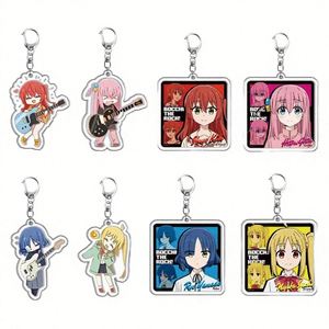 New Product <b>Anime</b> BOCCHI the ROCK Cartoon Light UV Printed Pendant Acrylic <b>Keychain</b> - Product Image 5