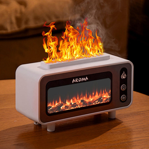 Diffusore personalizzato all'ingrosso di Aroma di fiamma 3D elementi essenziali <span class=keywords><strong>per</strong></span> la casa stanza Yoga umidificatore fuoco fragrante olio essenziale <span class=keywords><strong>per</strong></span> hotel auto - Product Image 2