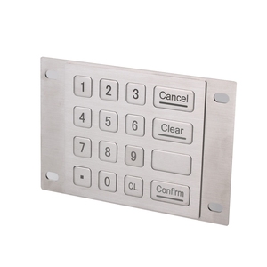 Tùy chỉnh chống phá hoại 4x4 kim loại ATM Bàn phím bền và phá hoại kháng bàn phím & bàn phím cho máy ATM - Product Image 3