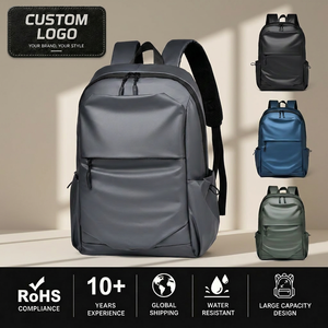 <span class=keywords><strong>Mochila</strong></span> para Portátil Impermeable Personalizada OEM ODM de 15.6 Pulgadas, Bolsa de Viaje de Negocios de Cuero de Microfibra, <span class=keywords><strong>Antirrobo</strong></span>, con USB, al por Mayor - Product Image 1