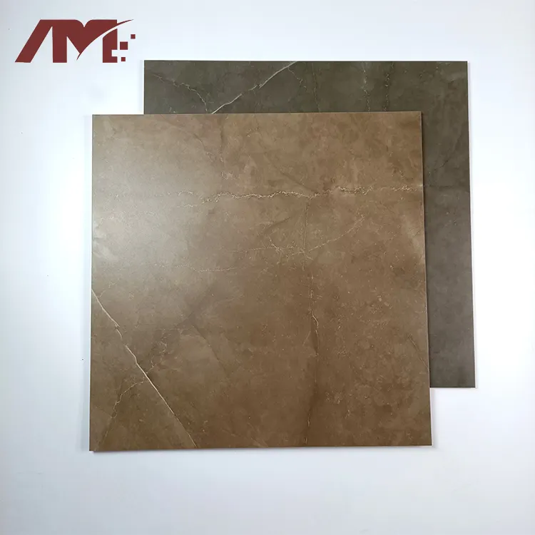 foshan supplier 600x600 brown ceramic rustic tile cement brown rustic floor tiles