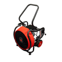 Ventilateur d'extraction de fumée portable en acier inoxydable, haute circulation d'air, ventilation mobile, pression positive, équipement de sauvetage incendie