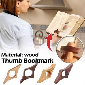 Marcapáginas de Madera para Lectura con una Mano, Soporte para Libros, Marcador Práctico para Oficina, Amantes de la Lectura, Papelería - Product Image 5