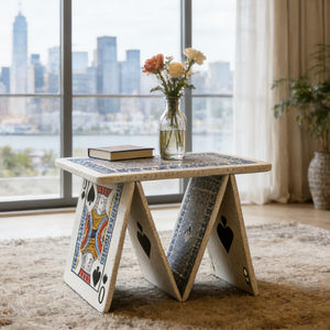 Table d'appoint de luxe nordique, table basse, table de chevet, support sur piétement Art <span class=keywords><strong>Déco</strong></span>, design poker esthétique, pour <span class=keywords><strong>salon</strong></span> - Product Image 4