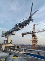 Unidad de Mantenimiento de Edificios (BMU) Watsond de Alta Resistencia para Edificios con Muros Cortina de Gran Altura, Peso de 23000 kg, Motor con Certificación EN1808