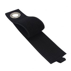Sangles organisatrices de câbles en nylon colorées personnalisées, auto-adhésives double face, à crochets et boucles noires pour rangement de cordons Velcro, sac OPP - Product Image 1
