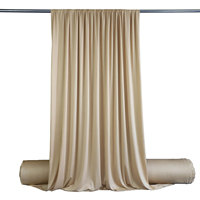 Voile de mariage en tissu polyester extensible double face, style crémeux, style coréen de niche, pour décor de scène et toile de fond de plafond