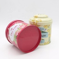 Boîte à thé ronde en métal de qualité alimentaire, hermétique, avec couleur personnalisée pour le café, le sucre, les épices et l'emballage vintage
