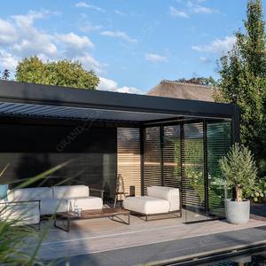 Foshan Factory Gazebo <span class=keywords><strong>de</strong></span> <span class=keywords><strong>jardin</strong></span> avec toit à persiennes en métal réglable <span class=keywords><strong>4x4</strong></span> 5x4 6x4 Pergola extérieure - Product Image 3