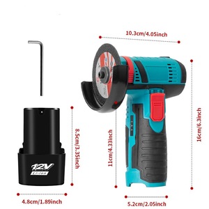 เครื่องเจียรมุมไร้<span class=keywords><strong>สาย</strong></span> คุณภาพสูง เครื่องมือ DIY อุปกรณ์ฮาร์ดแวร์ แบตเตอรี่ลิเธียม สวิตช์แบบแป้นเหยียบ พร้อมใบเจียร - Product Image 2