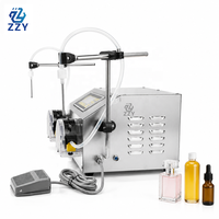 Machine de remplissage semi-automatique à double tête avec pesage, haute précision, pour alcool, huile pour cuticules, apprêt, acétone, colle
