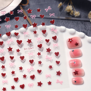 Autocollants pour ongles <span class=keywords><strong>HoneyGirl</strong></span> 3D 2D 5D, autocollants fins imperméables non toxiques en plastique pour nail art, sans BPA, autocollants pour ongles - Product Image 3