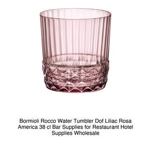 Vaso para agua DOF 38 cl Liliac Pink America' H 9.2 cm Ø 8.8 cm Bormioli Rocco - Product Image 2