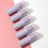 Vente flash - Maquillage pour le visage SPF, contour, blush et teinte à lèvres, maquillage personnalisé, vegan, bâton de crème blush violet, marque privée