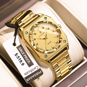 POEDAGAR 788 señoras mano luminosa cuarzo mujer reloj de pulsera reloj <span class=keywords><strong>dorado</strong></span> moda de lujo cinturón de acero inoxidable impermeable para mujer - Product Image 1