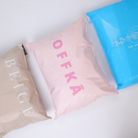 Sachet d'Expédition Personnalisé avec Logo Imprimé Kaki Clair Recyclé pour Vêtements