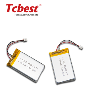Batterie lithium-ion polymère <span class=keywords><strong>prix</strong></span> usine 653864 2000mAh 3.7V pour produits numériques dispositifs médicaux - Product Image 6