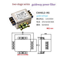 Filtro de Alimentación EMI SignkoRay CW4L2-3A/6A/10/20/30A-RG AC 220V Monofásico para Purificación de Interferencia CW4L2-10A-R CW4L2-30A-RG