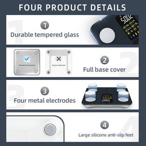 Guangdong Welland Haushalt Smart Electric Körperfett Menschliche Körper kontrolle <span class=keywords><strong>Bmi</strong></span> Waage - Product Image 4