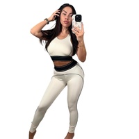 Nouvelle Collection 2025 – Ensemble de Sport en Gros : Gilet, Legging Sans Couture Taille Haute, Soutien-Gorge de Sport Extensible pour Fitness et Yoga