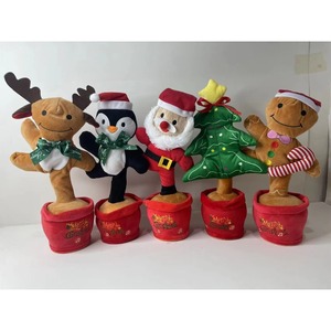 Jouet en peluche électrique Cactus parlant, chantant et dansant pour Noël, Halloween et les fêtes – Produit de divertissement - Product Image 6