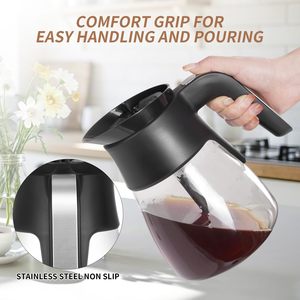 Carafe à café en verre de 10 tasses de rechange compatible avec les modèles Nin.ja CM401 CM371 CP301 CM300 CM400 CF091 avec couvercle Brew-Through - Product Image 6