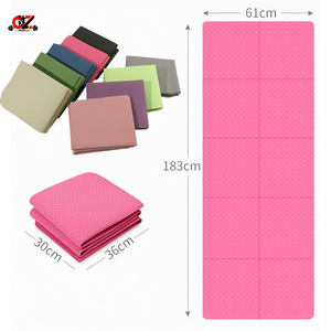 Tapete de Yoga Ecológico de TPE Reciclado, Plegable, para Gimnasio y Pilates, con Opciones de Grosor de 4/6 mm - Product Image 1