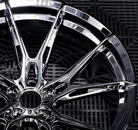 Jantes en alliage d'aluminium forgé à cinq branches M Sport pour Tesla Model 3/Y, finition gunmetal satiné, neuves, 18-20 pouces, 20 mm, 25 mm