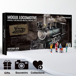 <span class=keywords><strong>Piececool</strong></span> la locomotive Mogul Puzzle en métal 3D Train à vapeur vintage Modèle d'assemblage DIY Cadeau artisanal pour adultes et enfants - Product Image 3