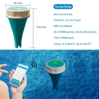 Moniteur d'eau intelligent professionnel 6 en 1, testeur de pH, ORP, EC, salinité pour piscine et aquarium