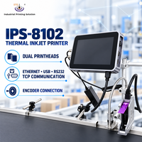 Imprimante TIJ en ligne IPS-8102 de 10 pouces, imprimante à jet d'encre haute résolution de 25,4 mm, machine de codage de date d'expiration, produits industriels pour cartons