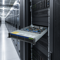 Serveur d'entreprise prêt pour les GPU, 24 baies, 2U, R283-Z96, double EPYC 9004, 64 Go, pour l'entraînement IA