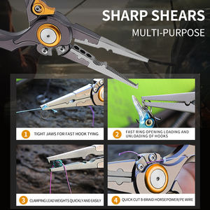 KLIFISHING Aluminium Alloy Opvouwbare Vistang en Lip Grip Set voor Zoutwater- en Kunstlokvissen Buitengebruik - Product Image 6