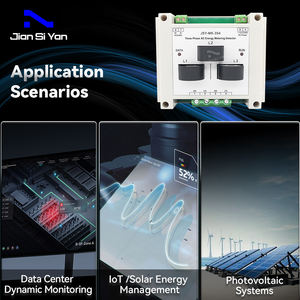 Monitor de energía eléctrica trifásico de CA, Protocolo Modbus RTU, Detector de calidad de energía, colector de voltaje de corriente RS485, 50A, 50A - Product Image 6