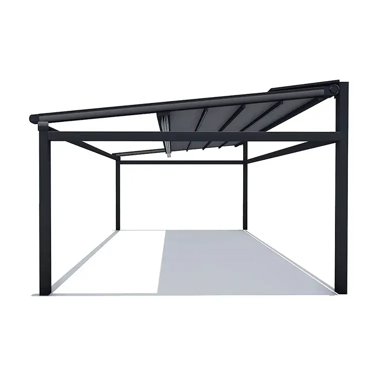 100% aluminium escamotable 6X4 de pergola de belvédère d'auvent de pergola de PVC imperméable pour le jardin