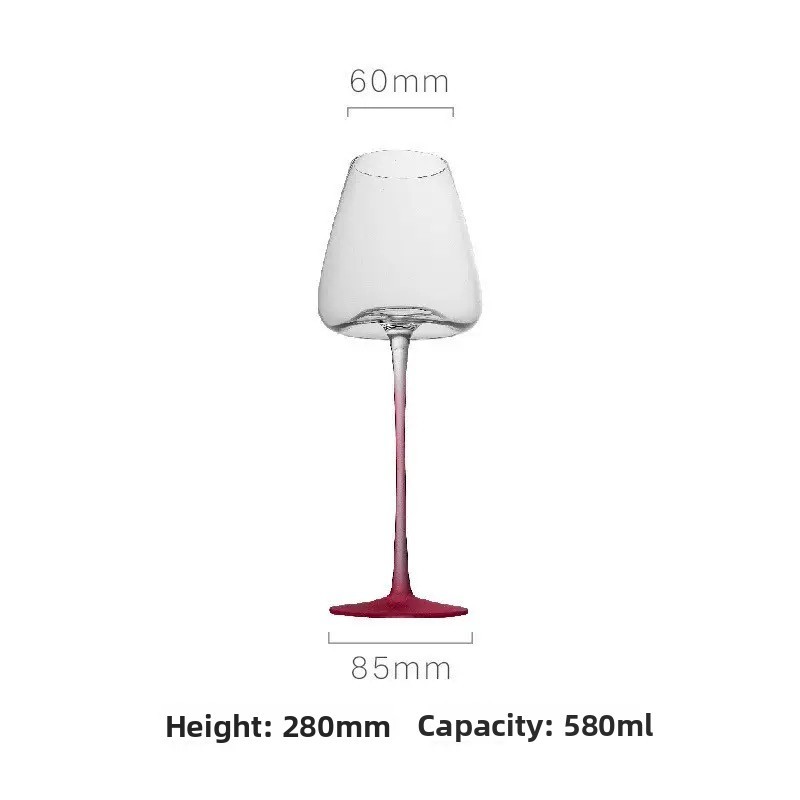 Pink red wine glass [580ml]