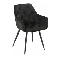 Fauteuil rembourré en velours capitonné étoilé pour la maison, les restaurants, les hôtels et les cafés (vente en gros)