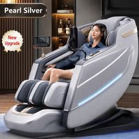 Fauteuil de massage électrique de luxe à double moteur 4D avec fonction de massage du corps entier à gravité zéro et fonction de massage sur rail SL
